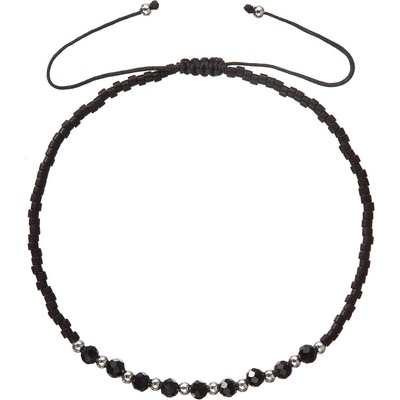 Pavona Textilní Miyuki náramek černý onyx 13037.3 black