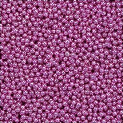 Drobné skleněné kuličky Pentart 40 g - růžové