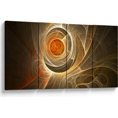 Obraz abstrakce, Čtyřdílný 160x80 cm