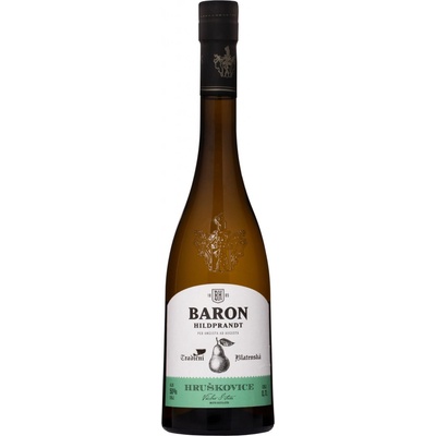 Baron Hildprandt Tradiční Blatenská Hruškovice 50% 0,7 l (čistá fľaša)
