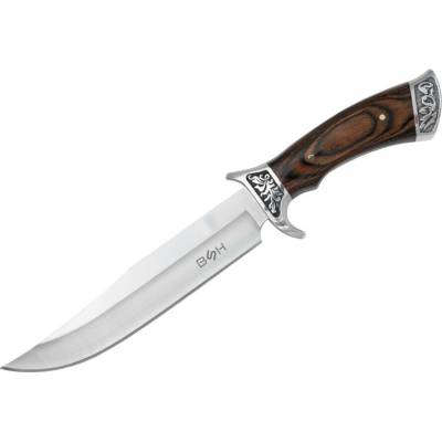 Bullshop BSH Adventure N-225B Clip Point Full Tang, 30,5 cm + puzdro