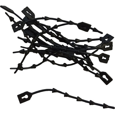 Clips gumový, k bambusové tyči, délka 12cm, 1ks