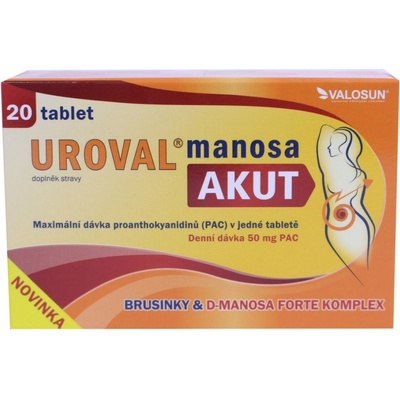 Walmark Uroval Manosa Akut 20 tabliet