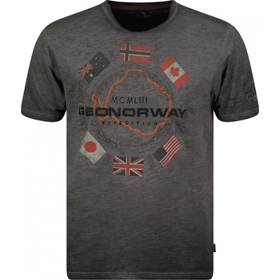 Geographical Norway tričko pánské JIRKEL men tmavě šedá