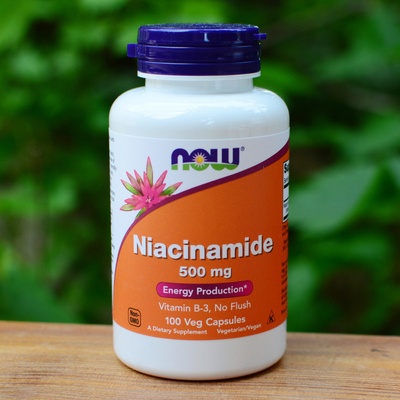 Now Vitamin B3 Nikotinamid 500 mg 100 kapsúl