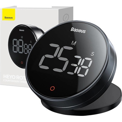 Baseus Heyo Rotační Časovač s Odpočtem Pro Dark Gray FMDS000013