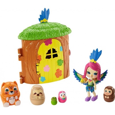 Mattel Enchantimals Secret Besties Peeki Parrot Tree House