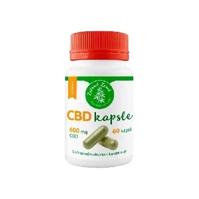 Zelená Země Konopné kapsle s obsahem CBD a CBG 60 ks