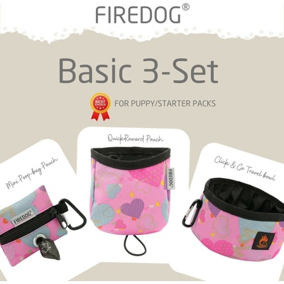 Firedog Basic 3-Set Pastel Hearts