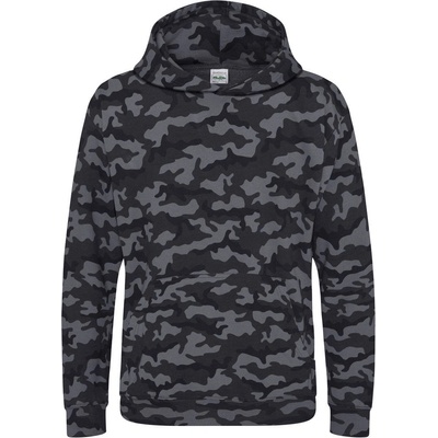 Just Hoods Dětská maskáčová mikina černá