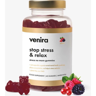 Venira Stop Stress & Relax Stress No More Gummies lesné plody 60 cukríkov