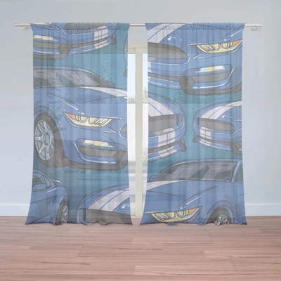 Sablio Záclony Mustang Pattern: 2ks 150x250cm