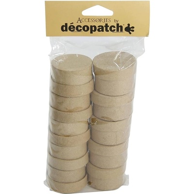 Krabičky z kartonu sada Décopatch (10ks) Kruh