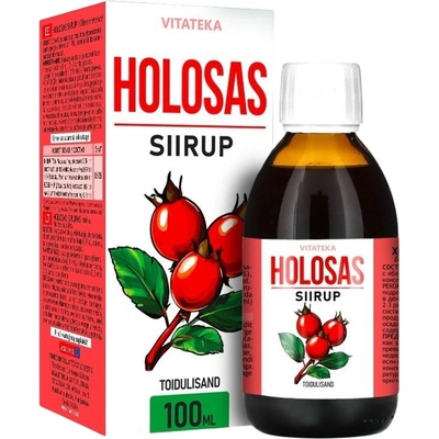 Vitateka Holosas šípkový sirup s kyselinou jablčnou 100 ml