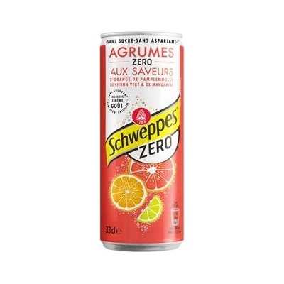 Schweppes Agrumes bez cukru s příchutí citrusů 24 x 330 ml