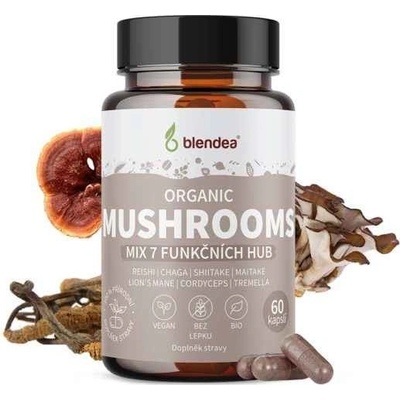 Blendea Mushrooms Organic BIO 60 kapsúl