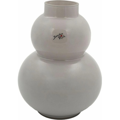 Sandra Rich Sklenená váza Bubble, ø 14 × 18 cm, šedá, 19067-18-12