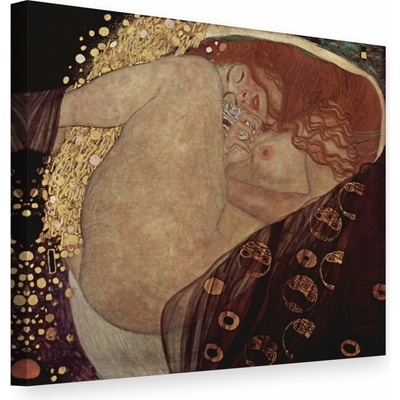 Obraz na plátne DANAE – Gustav Klimt - 50x50 cm