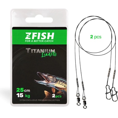 ZFISH Lanko Titanium Leader 20cm 12kg 2ks – Hledejceny.cz