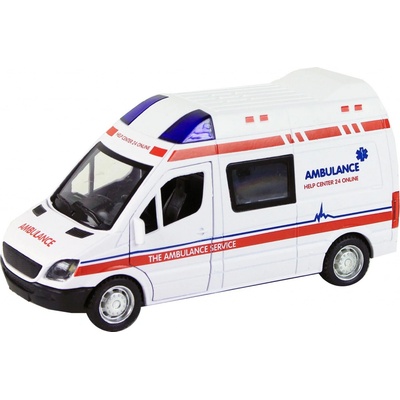 RAPPA Kovová sanitka auto se zvukem a světlem