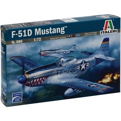 Italeri Model Kit letadlo 0086 F51D MUSTANG 1:72