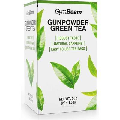 GymBeam Gunpowder zelený čaj 20 x 1,5 g