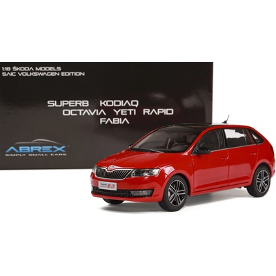 Abrex Škoda Rapid Spaceback 2013 Červená 1:18