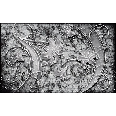 Preinterier FT4679 Fototapeta na stenu Čiernobiely ornament vlies 104cm x 70cm