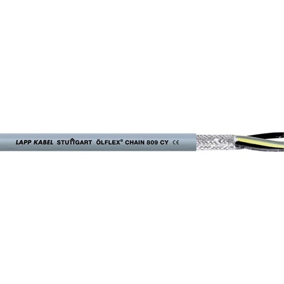 Lapp 1026763/100 vedenie ťažnej reťaze ÖLFLEX® CHAIN 809 CY 7 G 0.75 mm² sivá 100 m