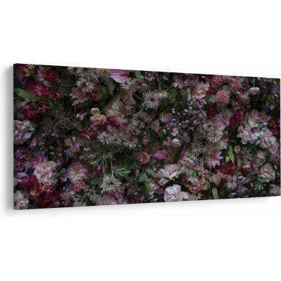 Obraz - Kvetinový múr, jednodielne 250x125 cm