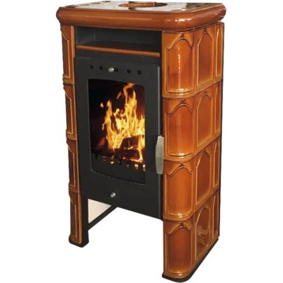 Domofire Bergamo II. keramika 7 kW bez externého prívodu vzduchu čierna