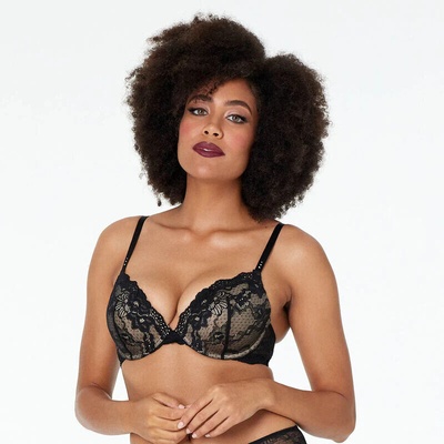 Pleasure state Push-Up Plunge Bra bílá