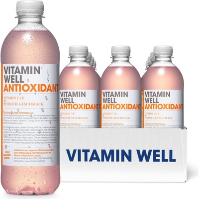 Vitamin Well Antioxidant broskev 0,5 l