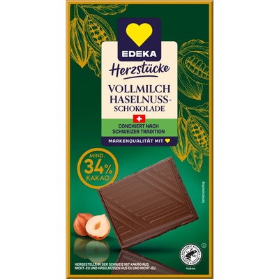 Edeka švýcarská mléčná s lískovými oříšky 100 g