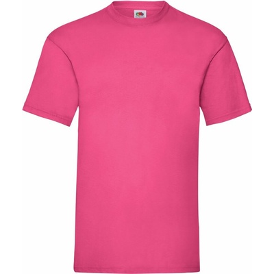 Fruit of the Loom Valueweight T pánské tričko s krátkým rukávem fuchsiová