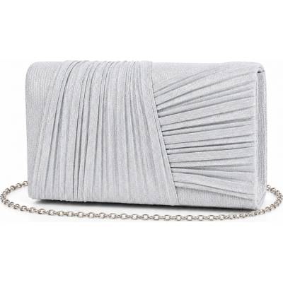 Zazza Elegantná listová kabelka strieborná