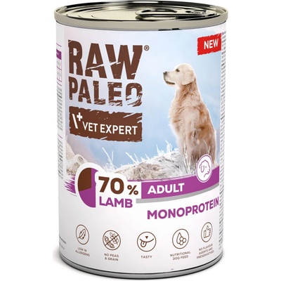 VetExpert Raw Paleo Monoprotein Adult Jahňacie 400 g
