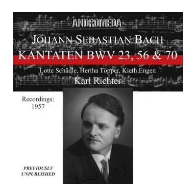 Johann Sebastian Bach - Kantaten Bwv 56 & 82 CD – Hledejceny.cz
