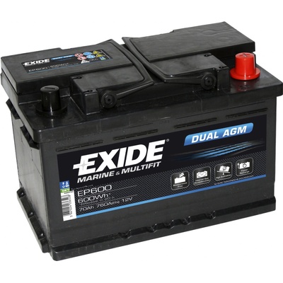 Exide Dual 12V 70Ah 760A EP600