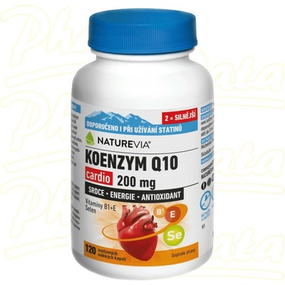 NatureVia Koenzym Q10 cardio 200 mg 120 kapslí