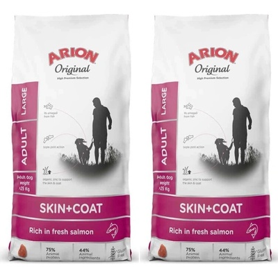 Arion Original Skin & Coat Adult Salmon & Rice Large Breed 2 x 12 kg