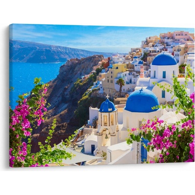 Obraz - Santorini, Grécko, jednodielne 70x50 cm