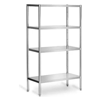 GGM Nerezový regál PREMIUM - 100 x 50 cm - 4 police