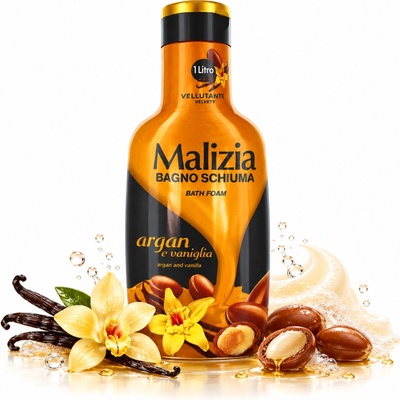 Malizia Argan & Vaniglia Vellutante pěna do koupele 1 l – Hledejceny.cz