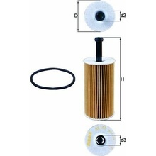 Olejový filter MAHLE ORIGINAL OX 193D (OX193D)