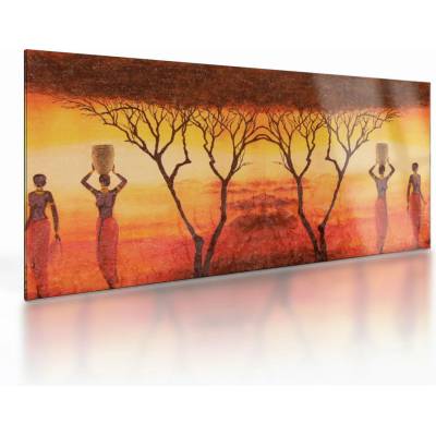 Sklenený obraz - Africká savana, jednodielne 100x50 cm na skle