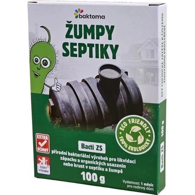 Baktoma Bacti ZS Bakterie do žump a septiků 100 g – Hledejceny.cz