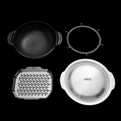Weber Wok pánev a sada pro Gourmet BBQ System 12x40x42,5 cm