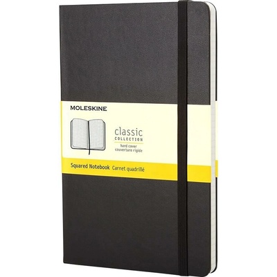 Moleskine S tvrdé desky čtverečkovaný černý – Hledejceny.cz