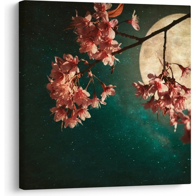 Obraz - Sakura v splne, jednodielne 30x30 cm